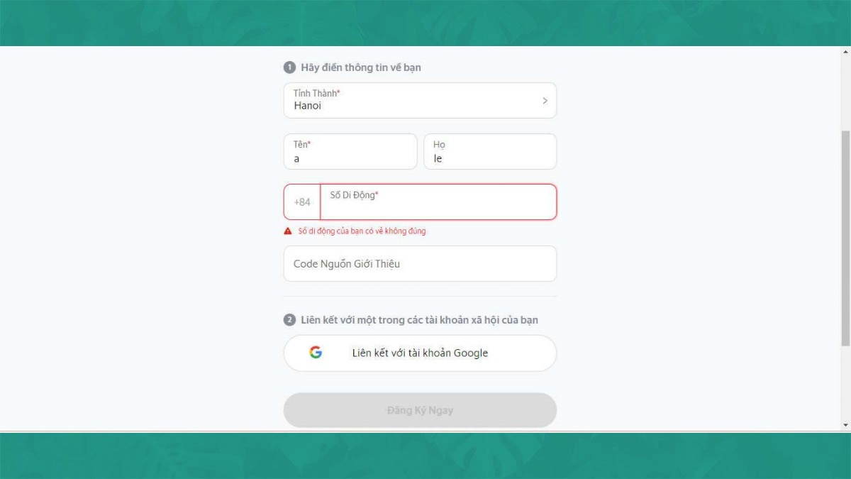 Cách đăng ký chạy Grabbước 2