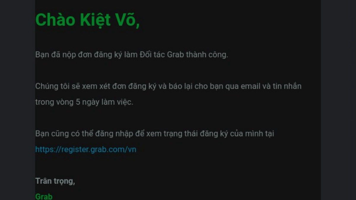 Cách đăng ký chạy Grabbước 3