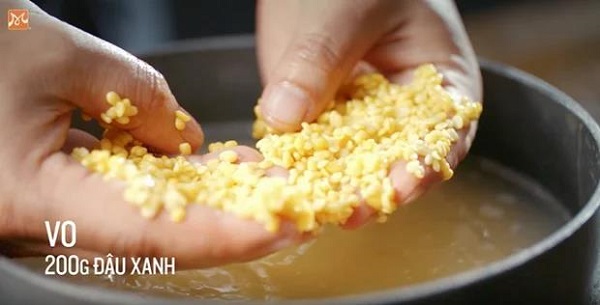 vo sạch đậu xanh