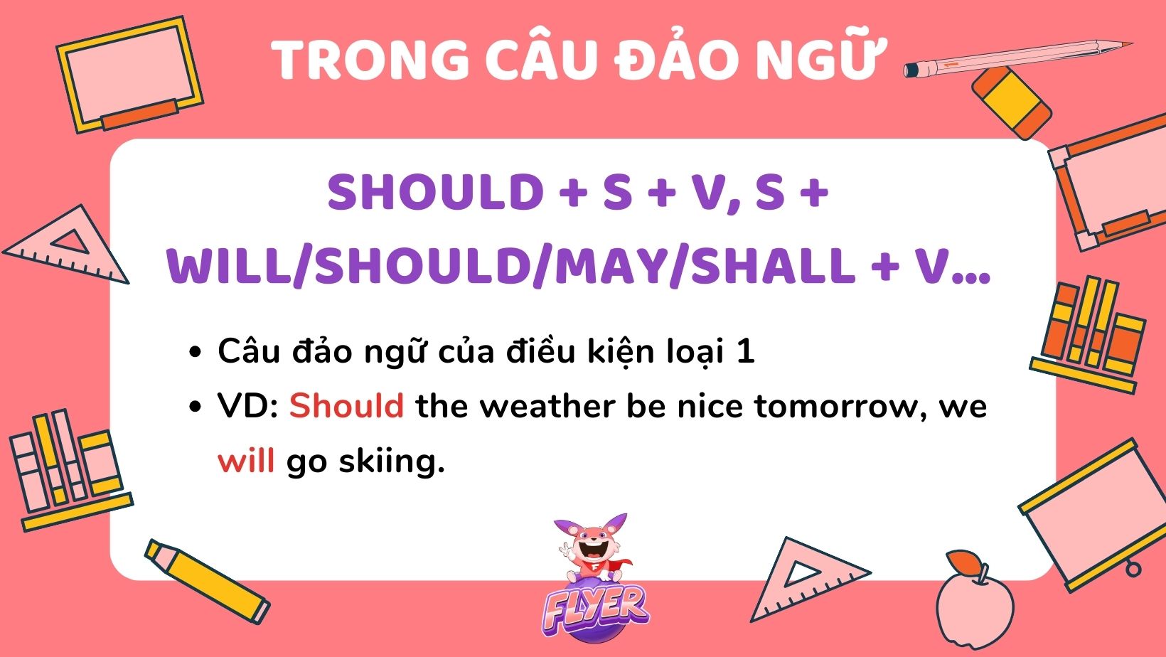 Cấu trúc "Should" trong câu đảo ngữ