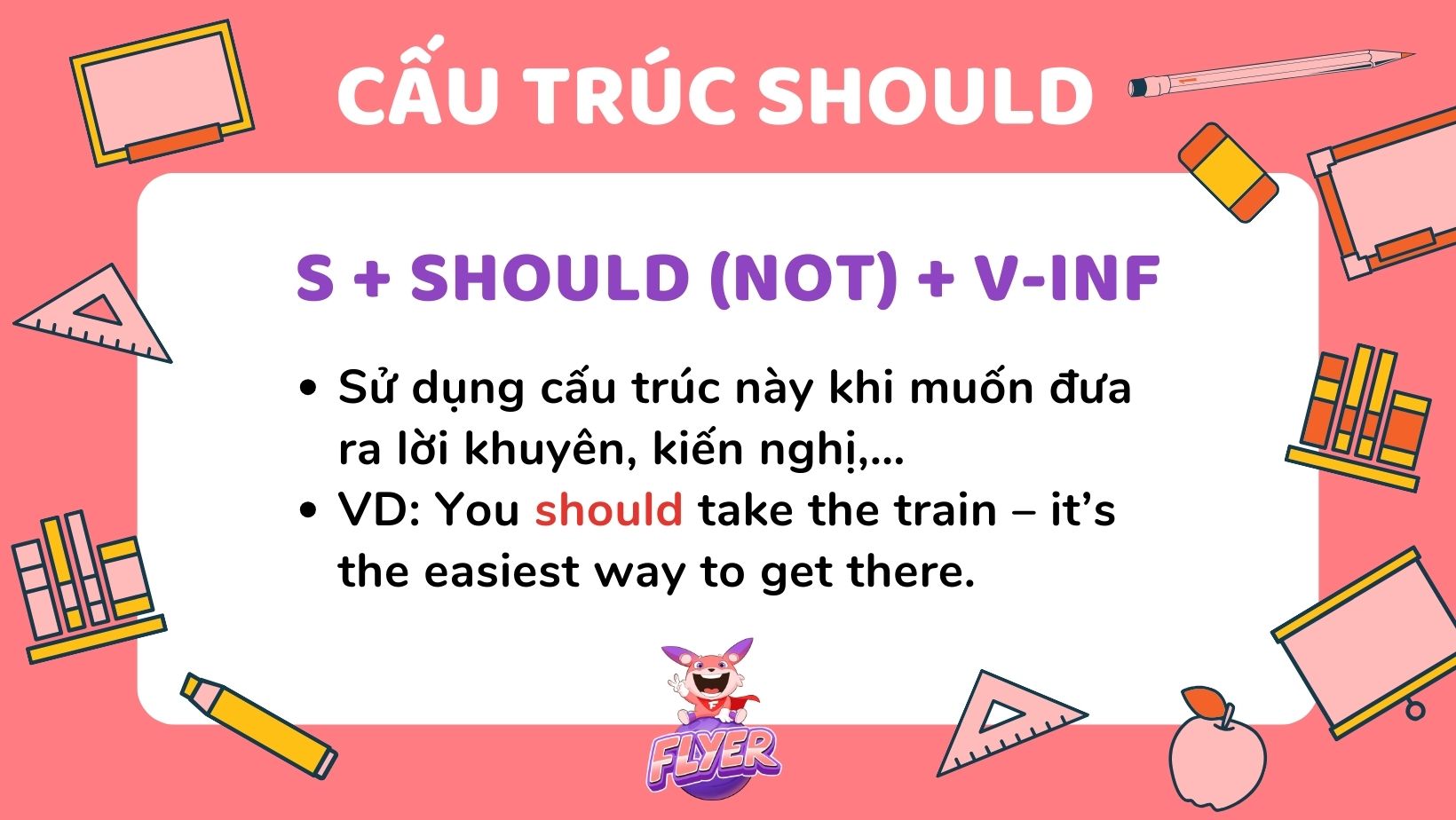 Cấu trúc "Should (not) + V"