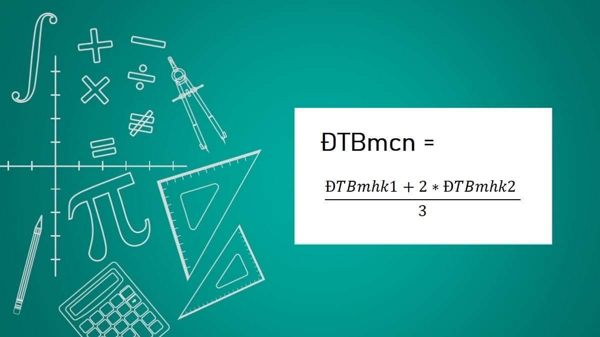 Cách tính điểm trung bình môn cả năm học