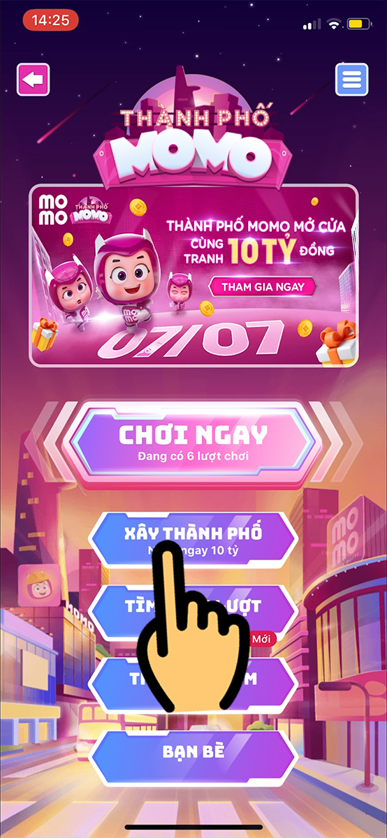 Chờ câu hỏi từ hệ thống hiện ra