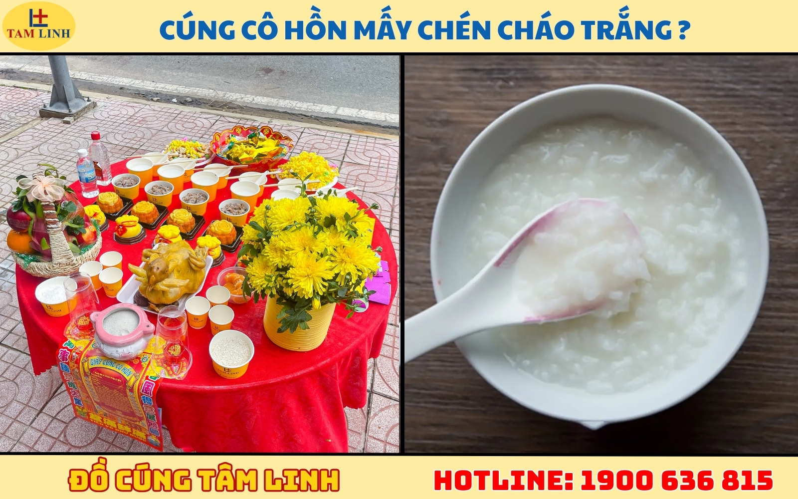 Cúng cô hồn mấy chén cháo trắng