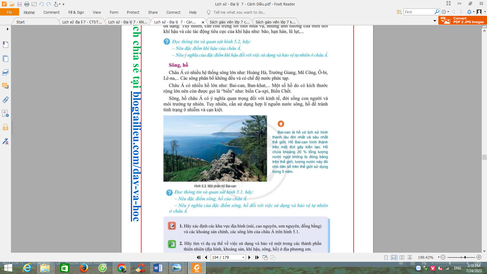 chau a co dien tich phan dat lien rong khoang 1