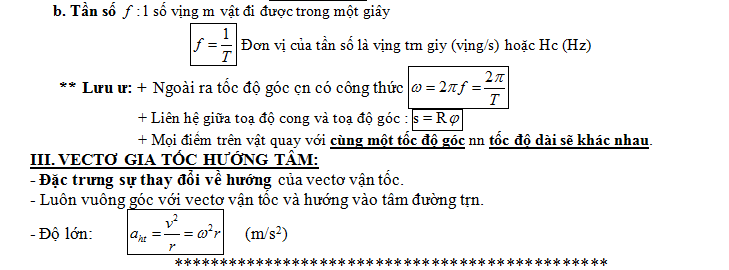 chi ra cau sai chuyen dong tron deu co dac diem sau 1
