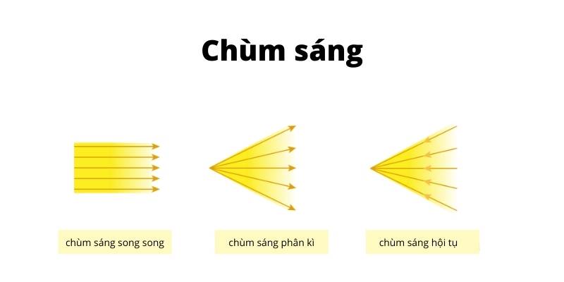 Ba loại chùm sáng. (Ảnh: Shutterstock.com)