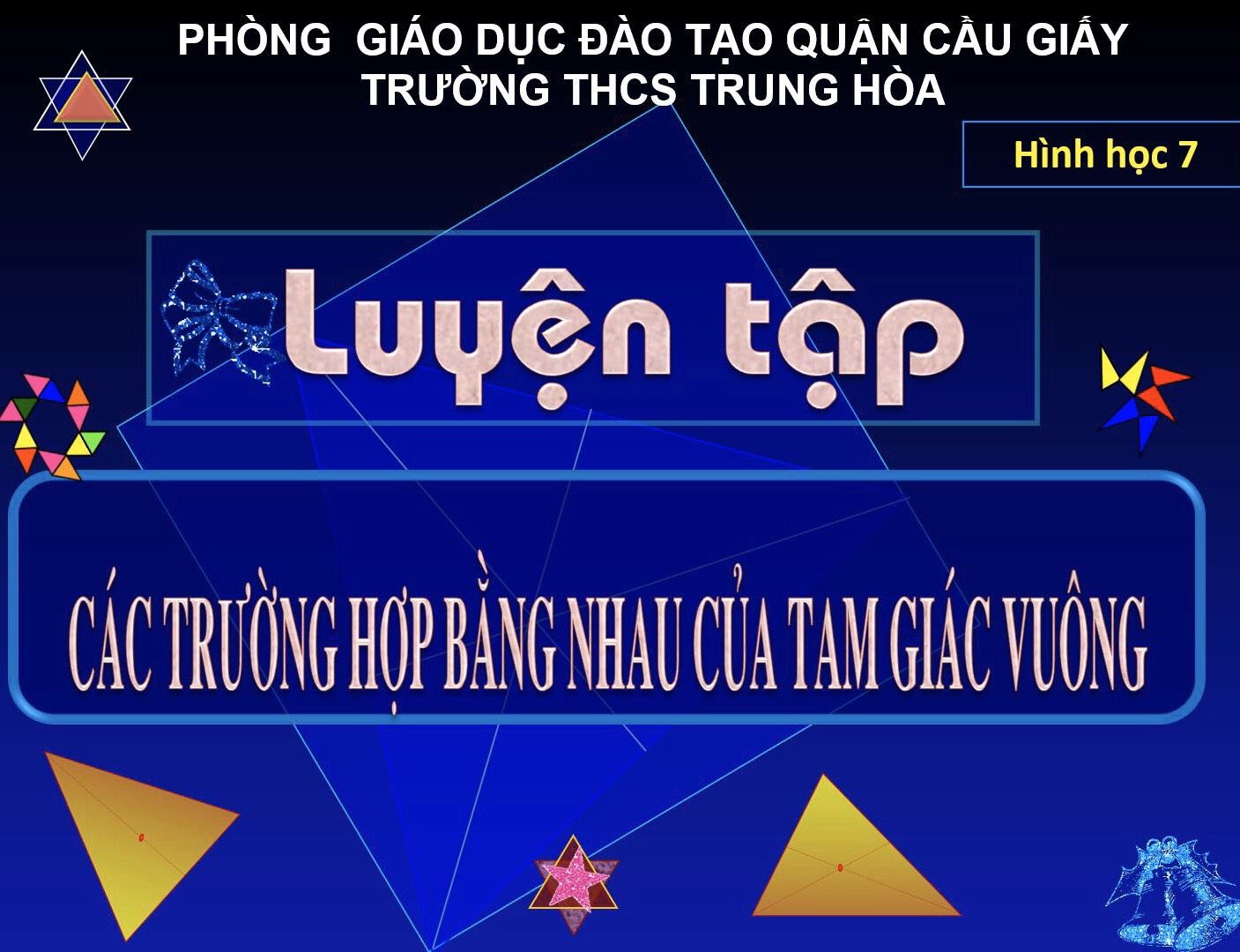 chuyen de cac truong hop bang nhau cua tam giac