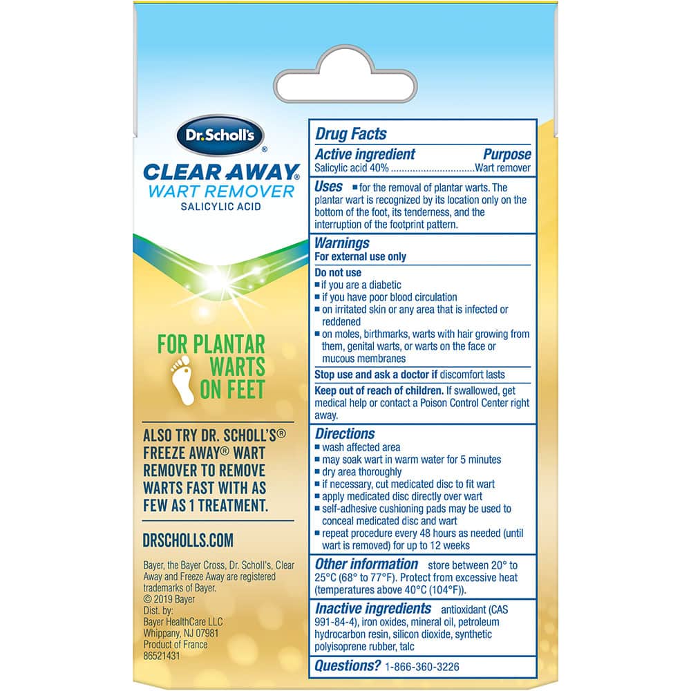 mieng dan loai bo mun coc dr scholls clear away wart remover maximum strength 24 mieng kb
