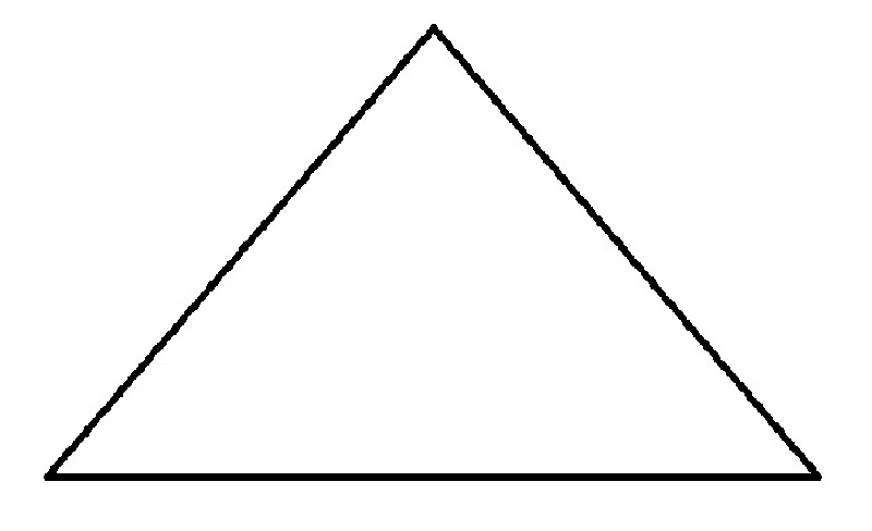 Đếm số hình tam giác đơn và tam giác tư trong hình vẽ trên. (Ảnh: Sưu tầm Internet)