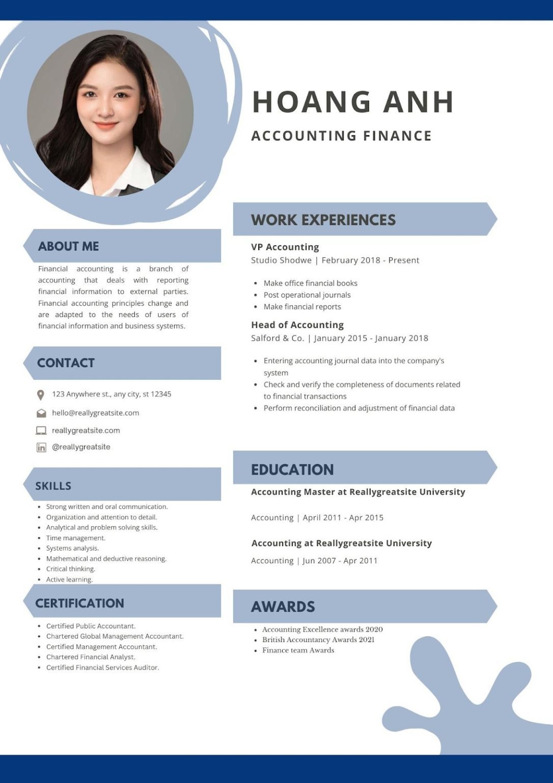 Mẫu CV kế toán tiếng Anh - image 12