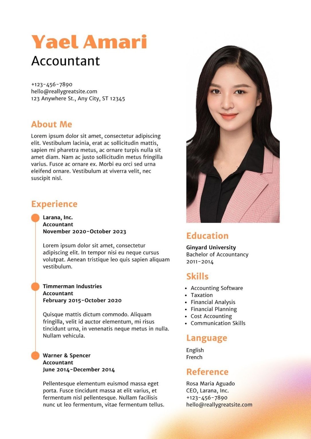 Mẫu CV kế toán tiếng Anh - image 14