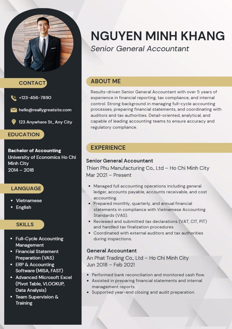 Mẫu CV kế toán tiếng Anh - image 10