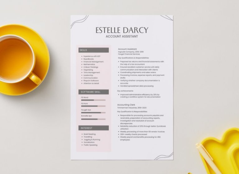 Mẫu CV kế toán tiếng Anh - image 1