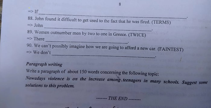 Dap an de thi mon Anh vao lop 10 - tinh Thanh Hoa 2021