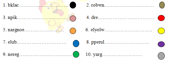 Đề thi tiếng anh lớp 3 học kì 1 - Ôn tập thi học kì I lớp 3