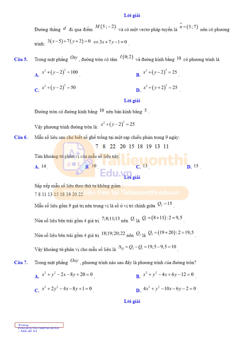 de thi giua ki 2 mon toan 10 1