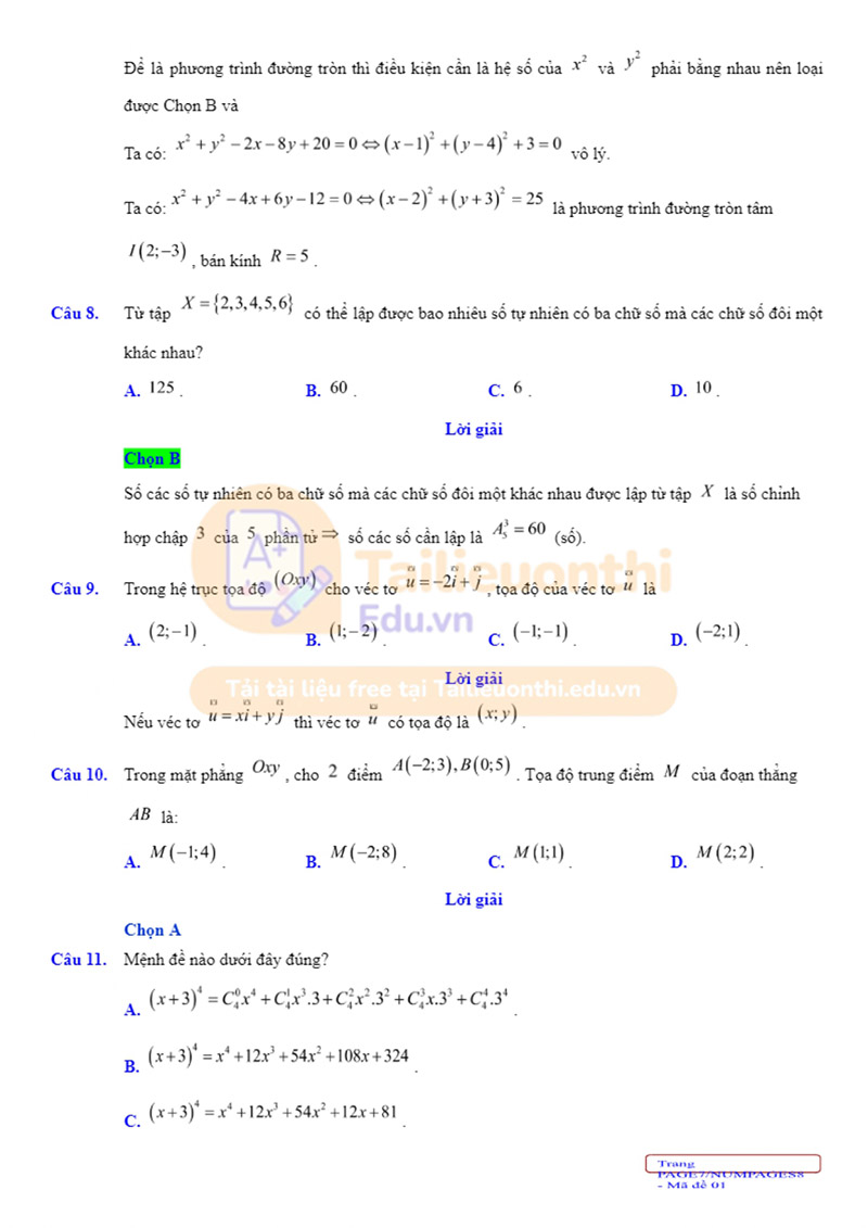 de thi giua ki 2 mon toan 10 2