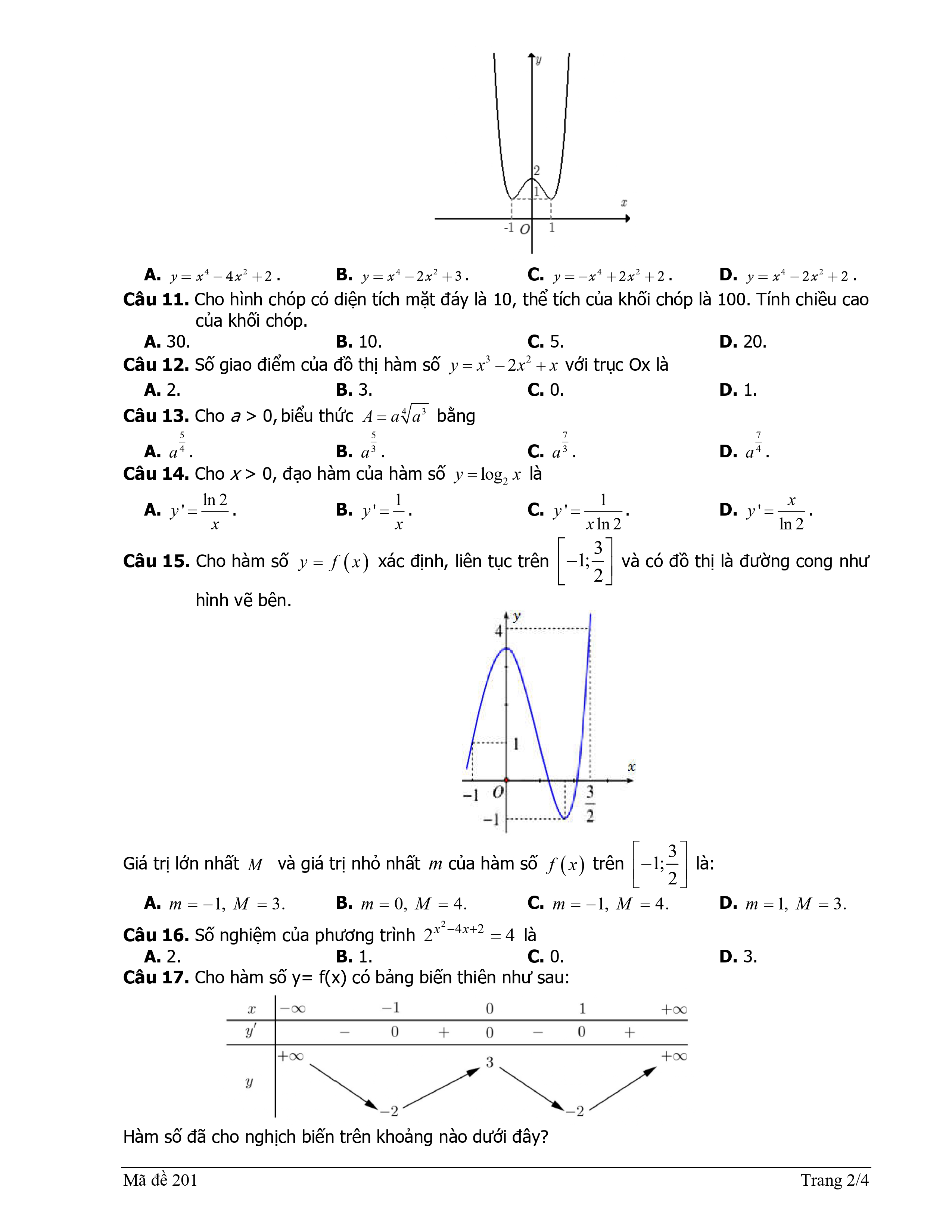 de thi hk1 toan 12 co dap an chi tiet 1