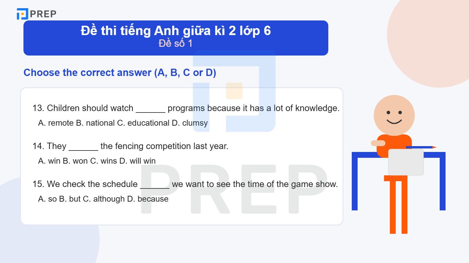 Đề Thi Tiếng Anh Giữa Kì 2 Lớp 6