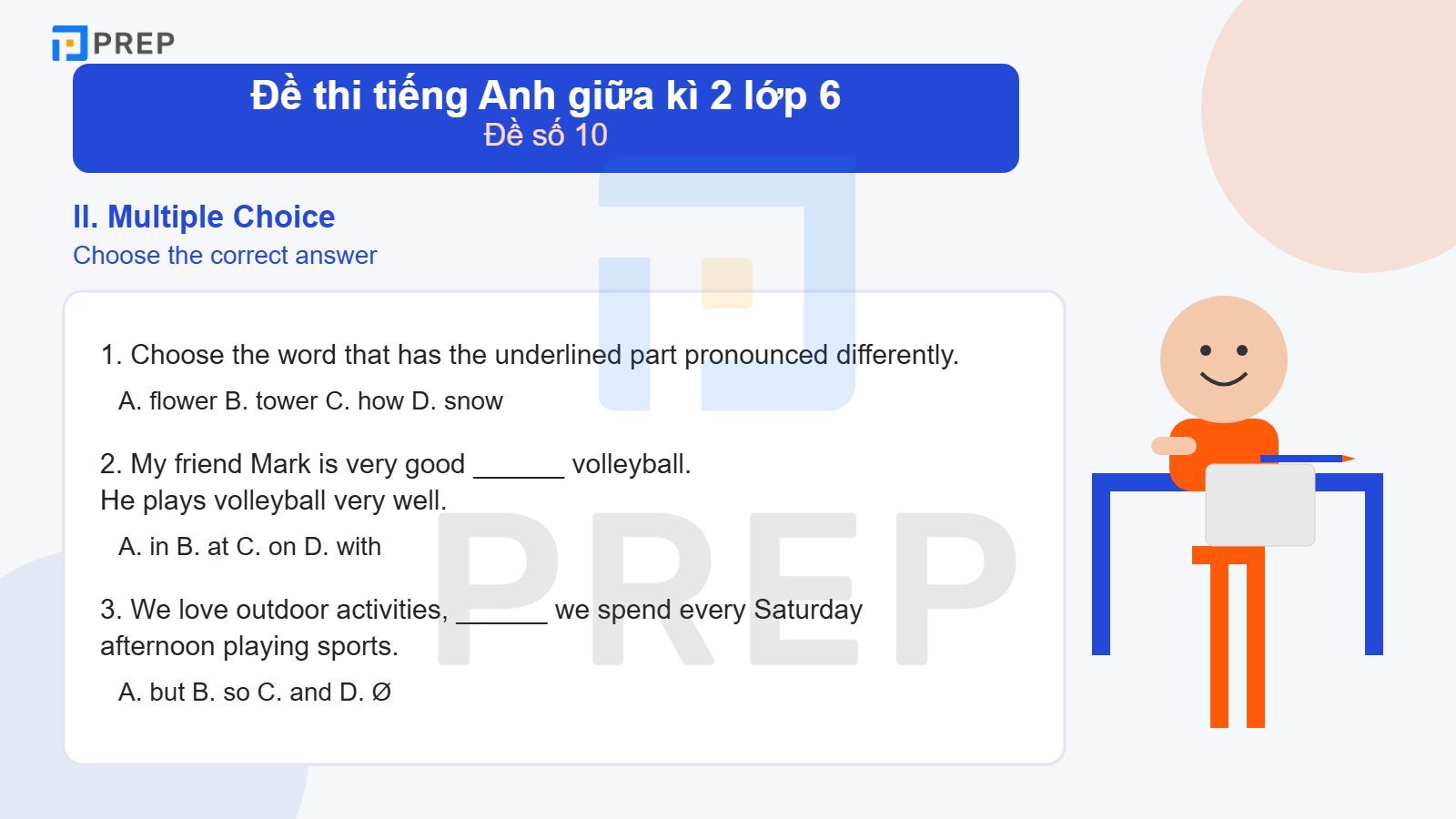Đề Thi Tiếng Anh Giữa Kì 2 Lớp 6