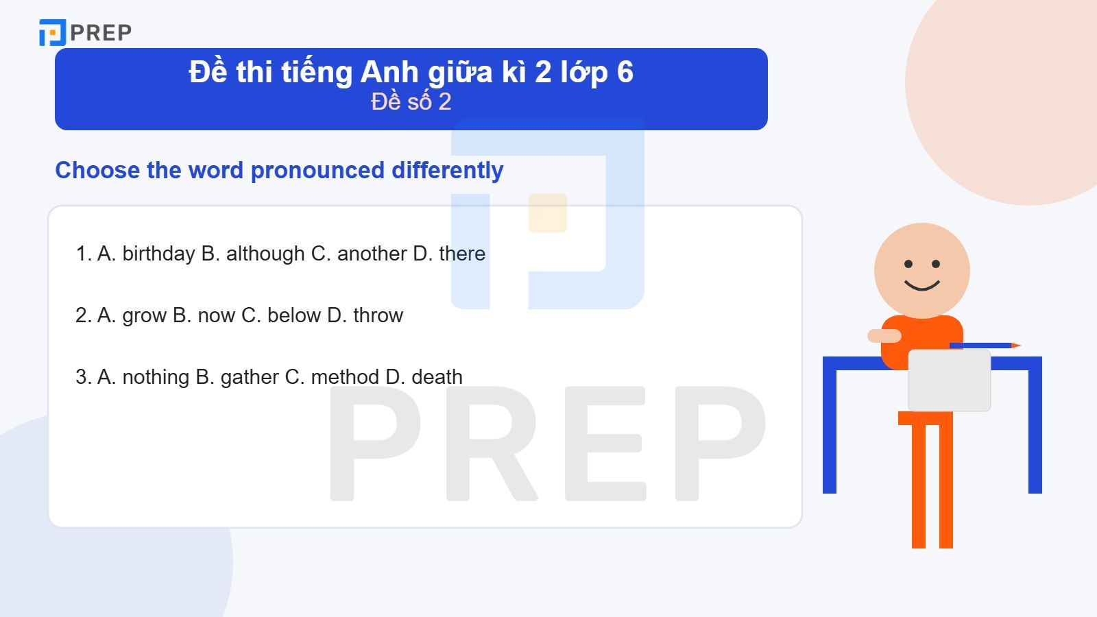 Đề Thi Tiếng Anh Giữa Kì 2 Lớp 6