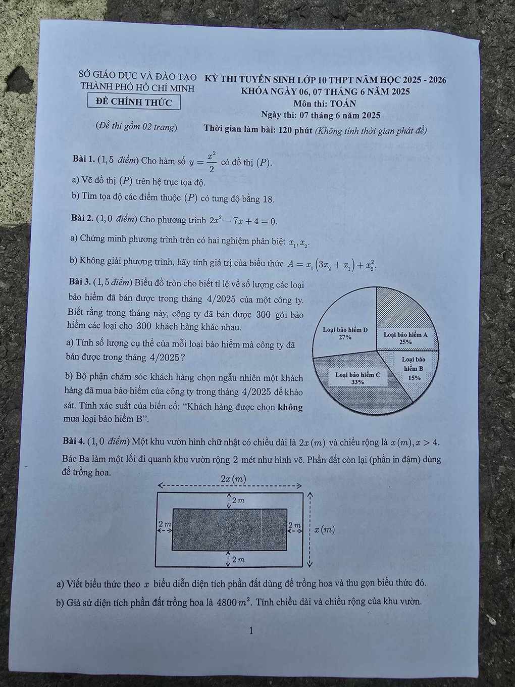 Đề thi và đáp án môn toán thi vào lớp 10 TPHCM 2025 cập nhật nhanh nhất - 8