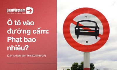 Năm 2026, ô tô đi vào đường cấm phạt bao nhiêu?