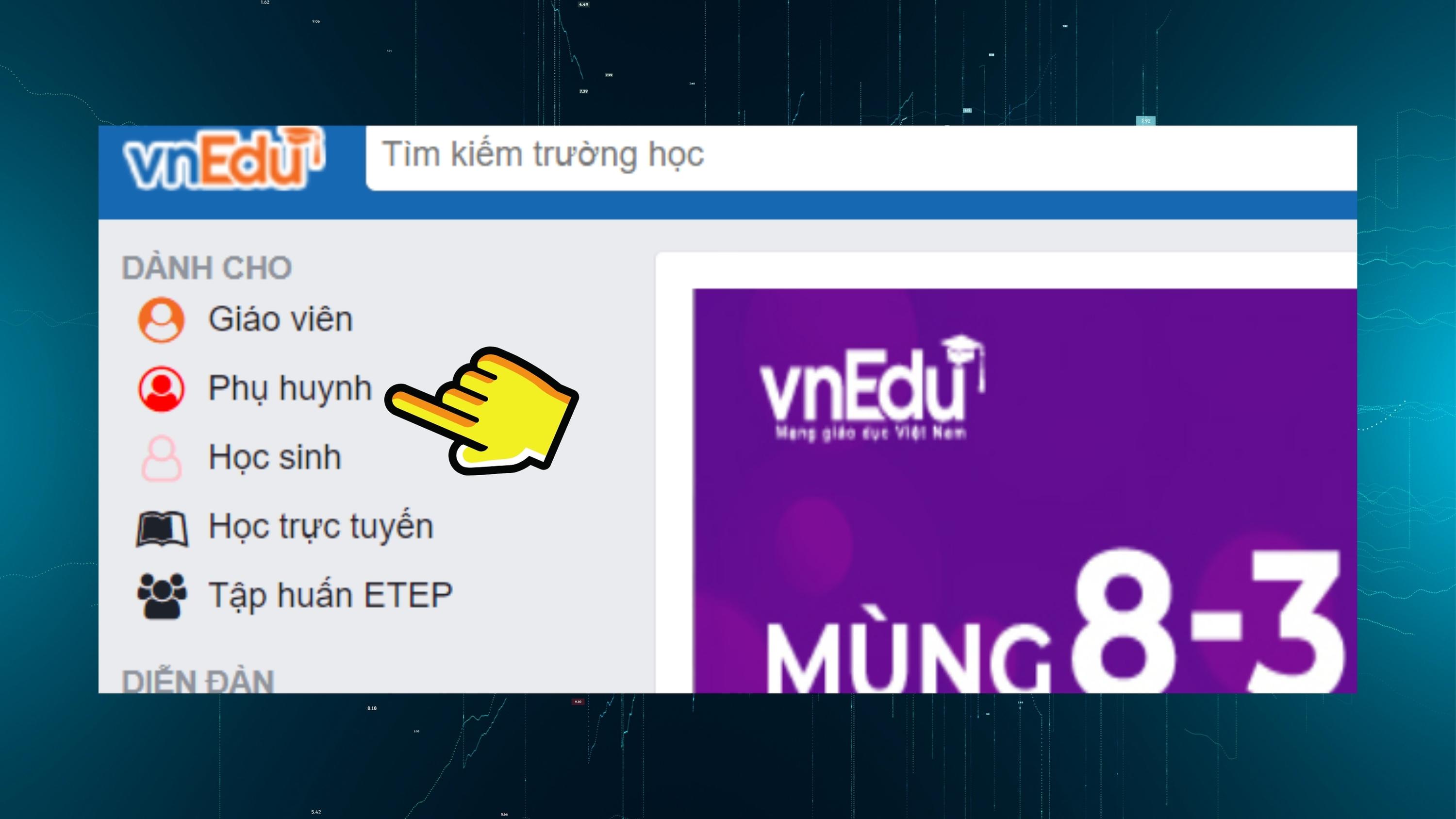 Hướng dẫn cách đăng ký xét tốt nghiệp THPT Quốc gia ngay trên vnEdu chỉ trong tích tắc - Bước 2