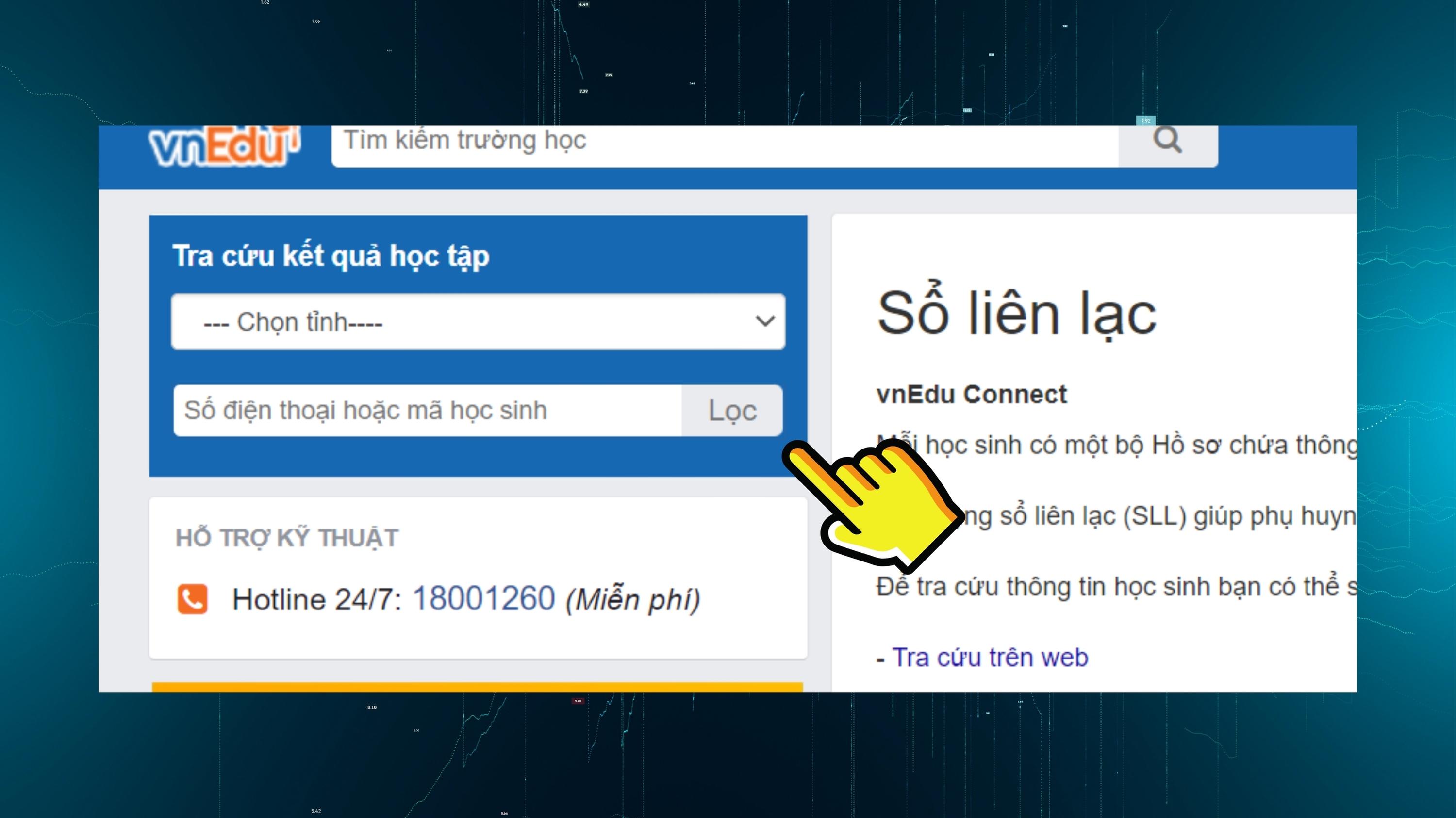 Hướng dẫn cách đăng ký xét tốt nghiệp THPT Quốc gia ngay trên vnEdu chỉ trong tích tắc - Bước 3