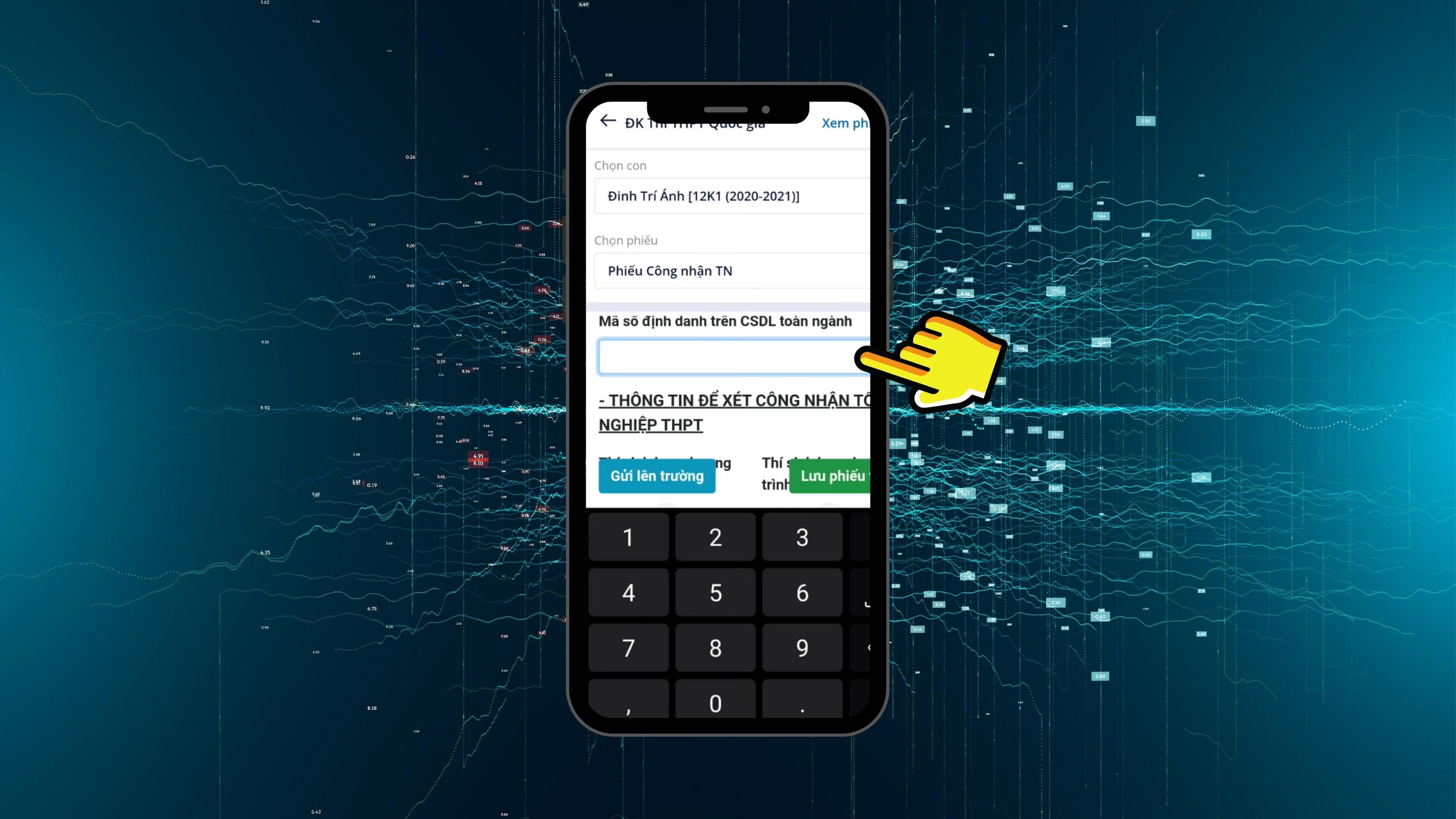Hướng dẫn cách đăng ký xét tốt nghiệp THPT Quốc gia ngay trên vnEdu chỉ trong tích tắc - Bước 6