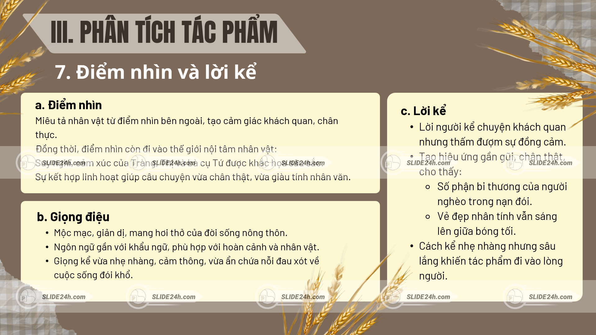 Điểm nhìn và lời kể trong tác phẩm