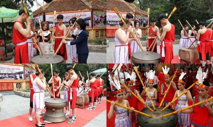 Hình ảnh trống đồng đậm đà bản sắc