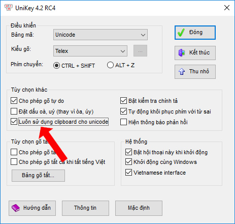 Unicode dựng sẵn