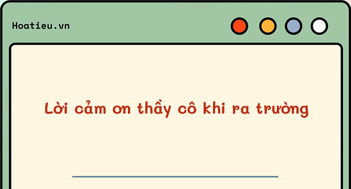 Stt biết ơn thầy cô