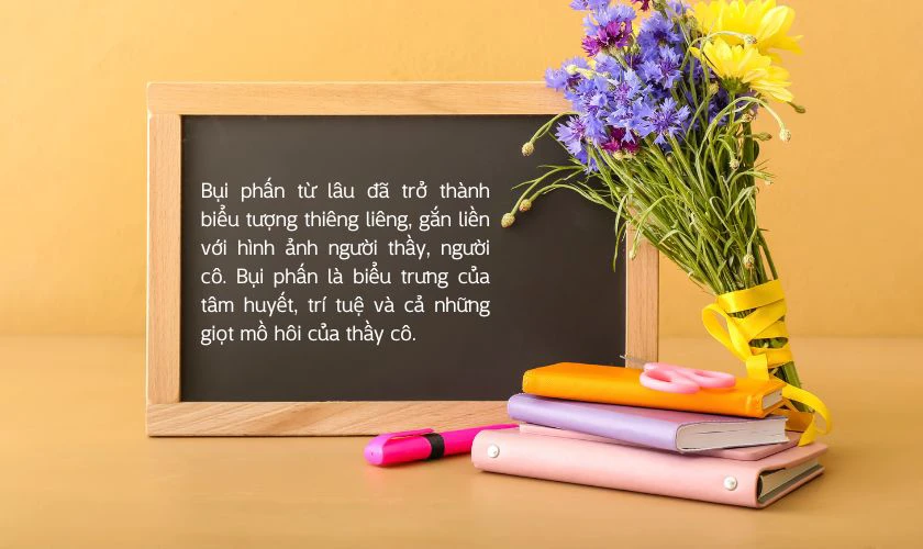 Lời ngỏ 20/11 theo chủ đề Bụi phấn