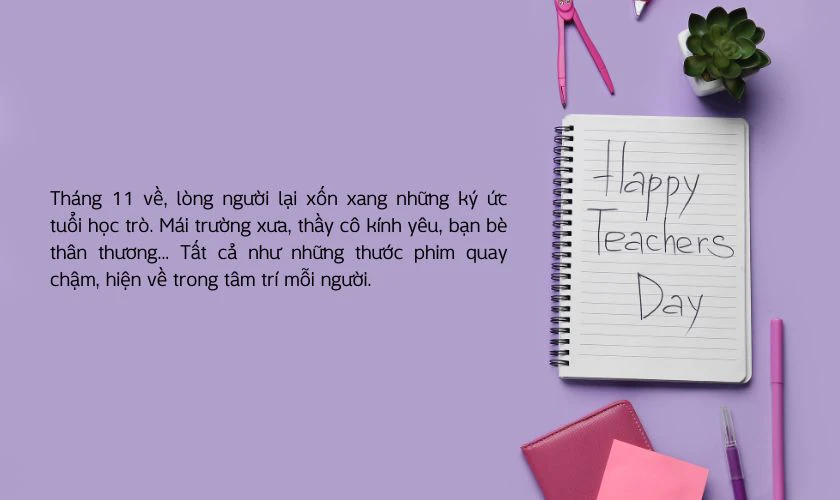 Lời ngỏ 20/11 tập san Nhớ về trường xưa