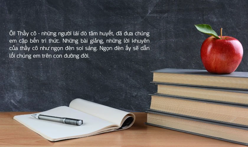 Lời ngỏ báo tường chủ đề Tuổi học sinh