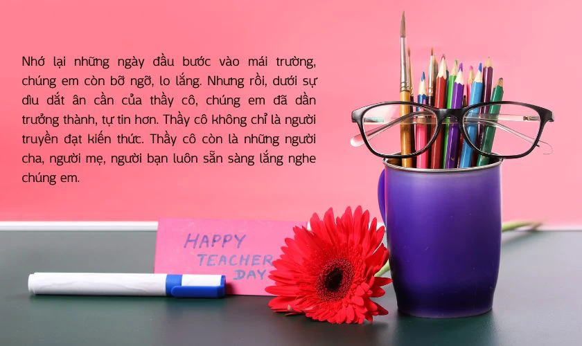 Lời ngỏ báo tường 20/11 chủ đề Chắp cánh ước mơ