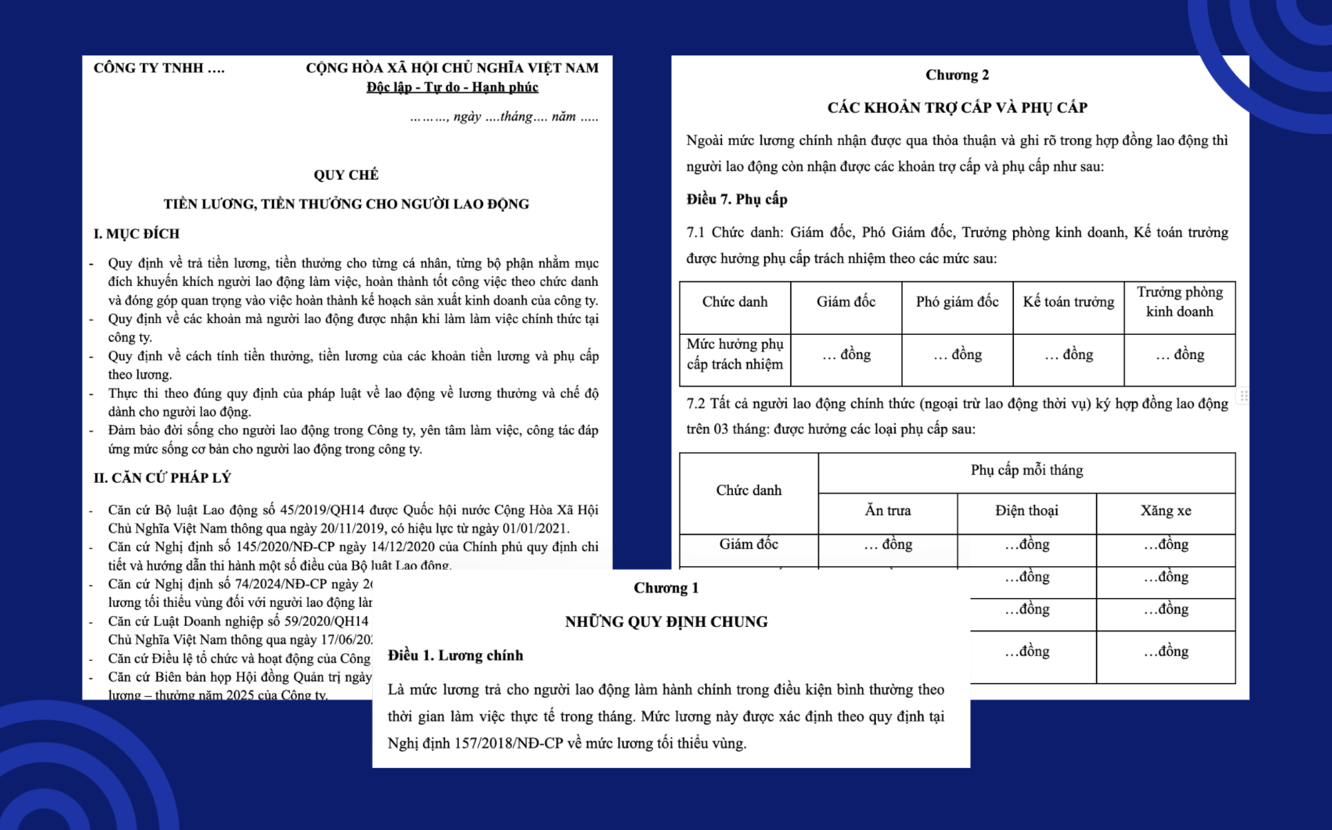 Bộ 9 mẫu quy chế lương, thưởng mới nhất cho mọi loại hình doanh nghiệp
