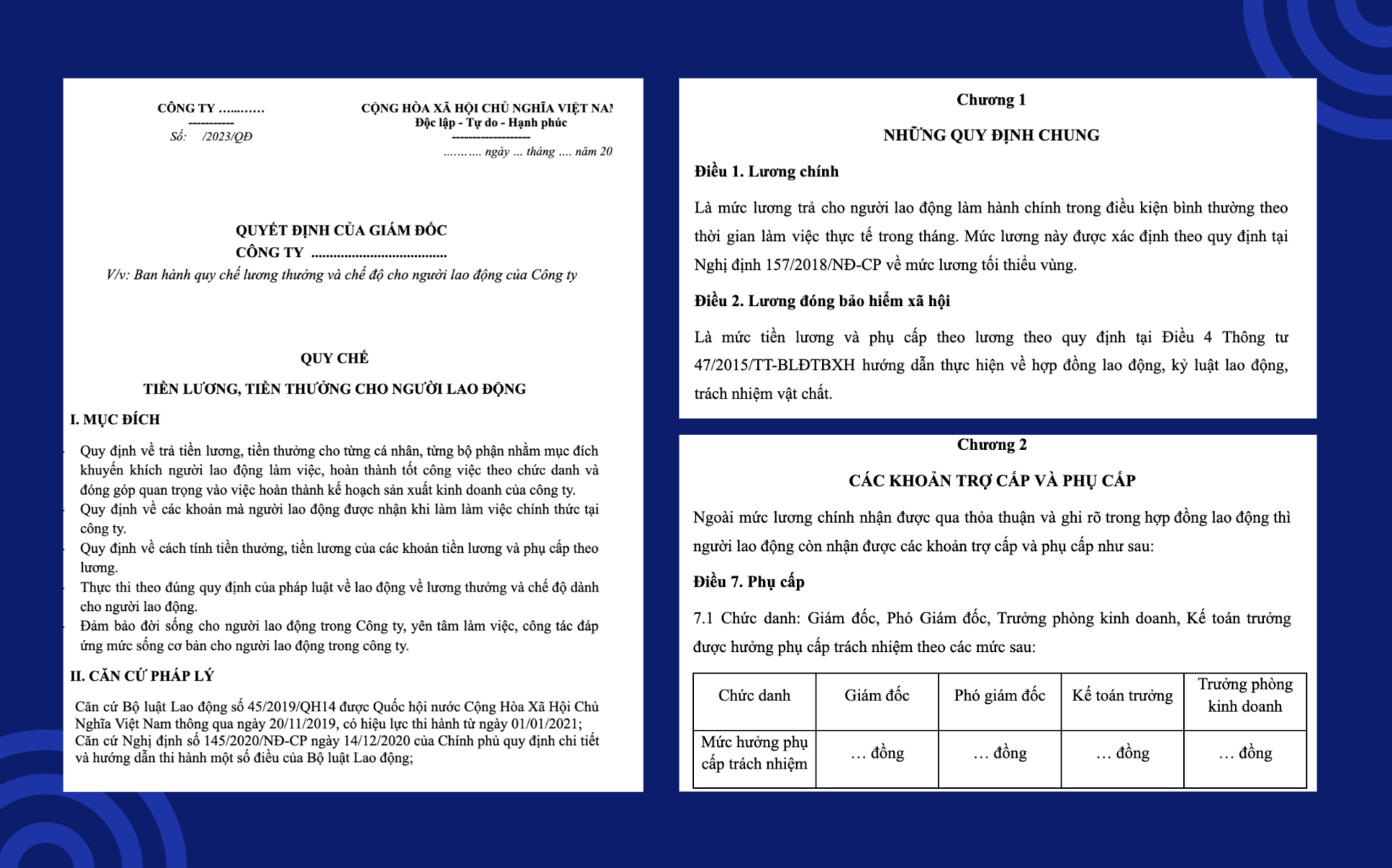 Bộ 9 mẫu quy chế lương, thưởng mới nhất cho mọi loại hình doanh nghiệp