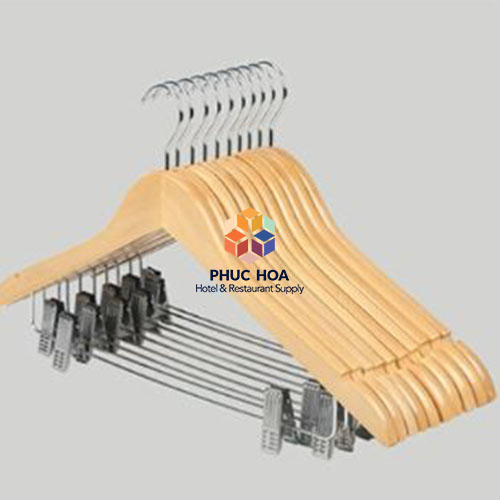Mắc áo gỗ có kẹp 30201-D101-1
