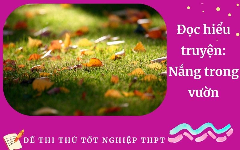 Đọc hiểu truyện: Nắng trong vườn
