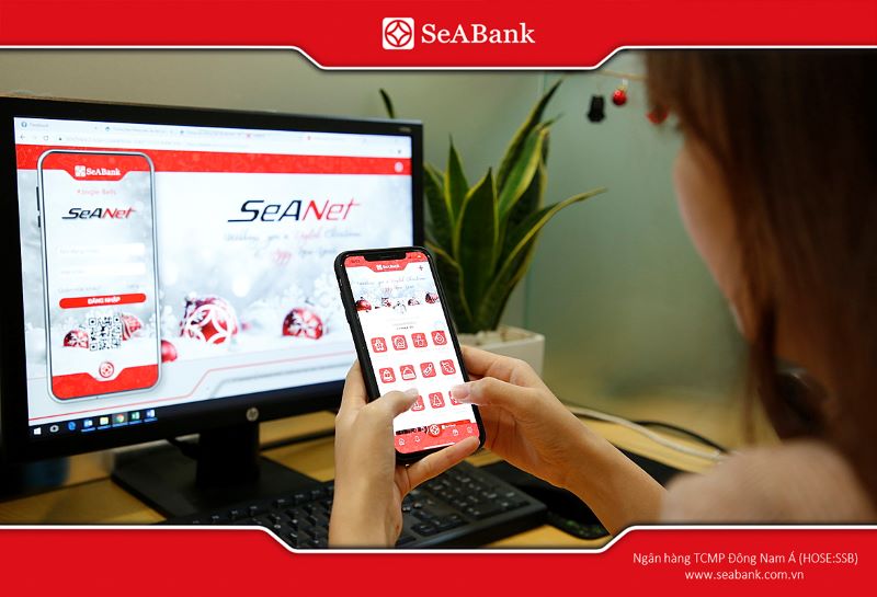 SeABank còn cung cấp dịch vụ gửi tiết kiệm online tiện lợi với lãi suất cao hơn khi giao dịch tại quầy.
