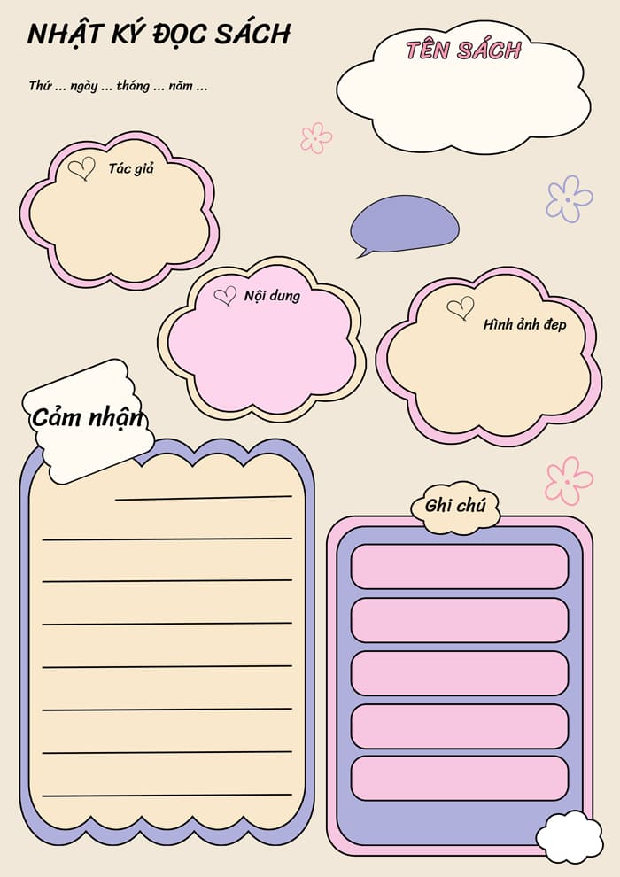 Nhật ký đọc sách cho học sinh THCS
