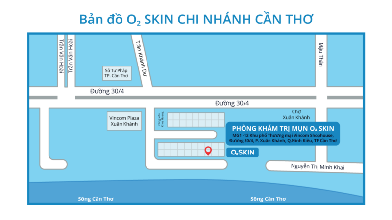bản đồ O2 SKIN Cần Thơ