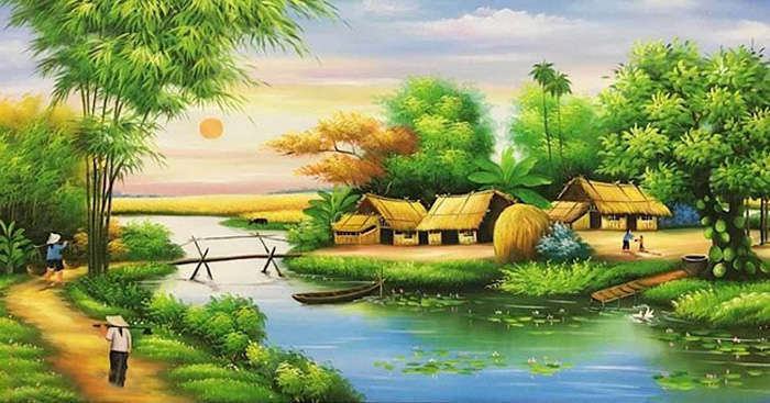 Bức tranh Đây thôn Vĩ Dạ