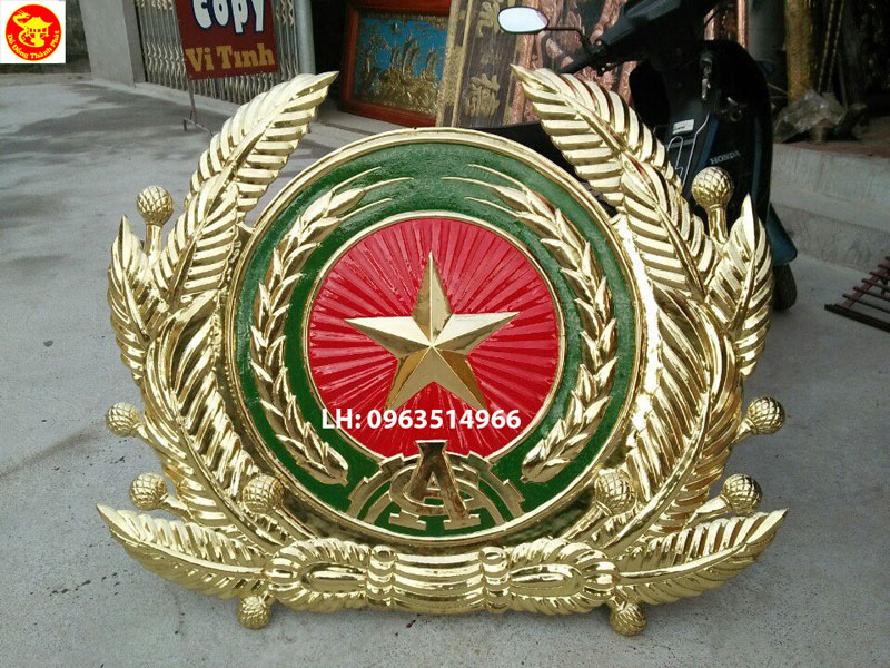 huy hiệu công an nhân dân bằng đồng