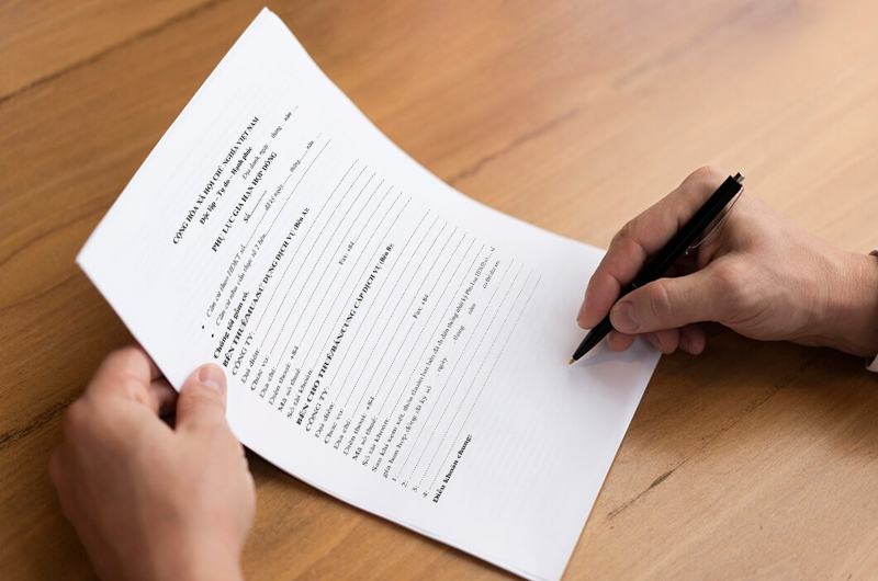 Phụ lục gia hạn hợp đồng thuê nhà