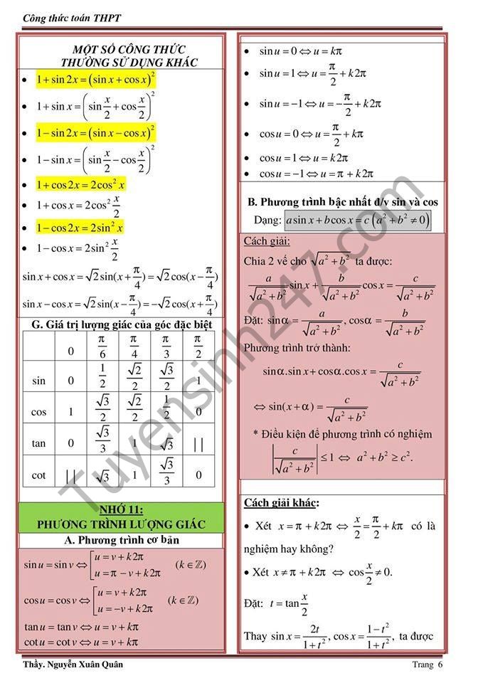 sin binh x cos binh x 1